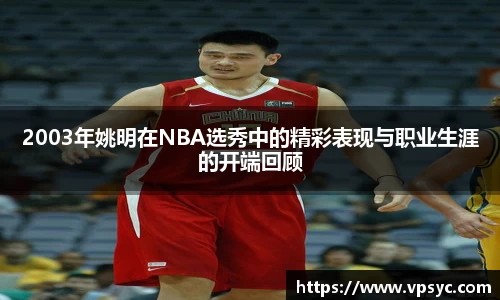 2003年姚明在NBA选秀中的精彩表现与职业生涯的开端回顾